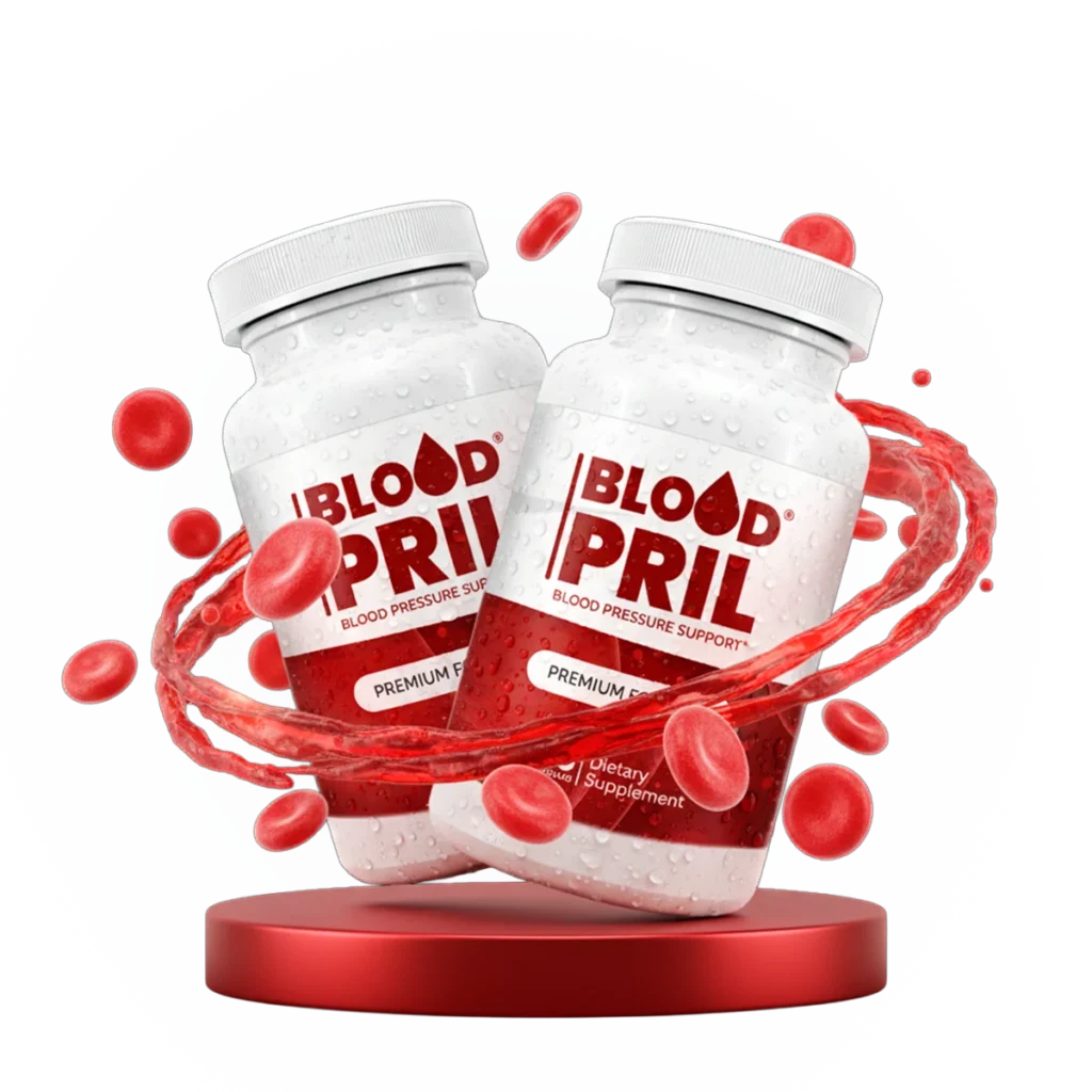 BloodPril Official Website bottle — 65% off promo, from $49 each, free shipping